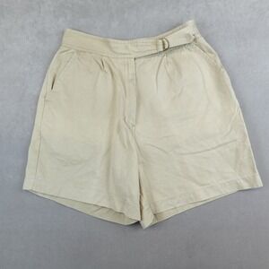 VTG 90s Patagonia Shorts Womens 16 Khaki Canvas High Rise 4" Hiking